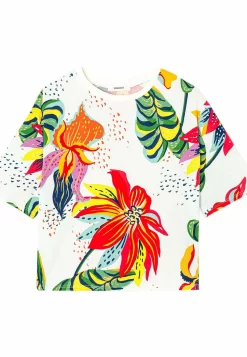 À Fleurs - T-Shirt Imprimé - Imprimé Écru -Promod 0661c47fd9a1471b8a79d60643c6bf81 scaled