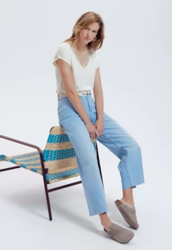 Détail - T-Shirt Basique - Blanc -Promod 0a72ab474c574ebc87c06e1aa87e25d9 scaled