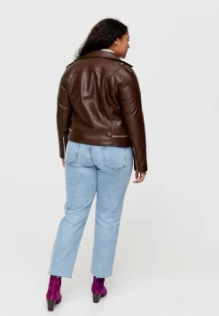 Effet - Veste En Similicuir - Bordeaux -Promod 110bb17e6aa54e4fa5530679c27bc122 scaled