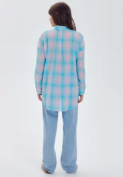 À Carreaux - Chemisier - Carreaux Bleus -Promod 1c019209507a468898e29834844d47dc scaled