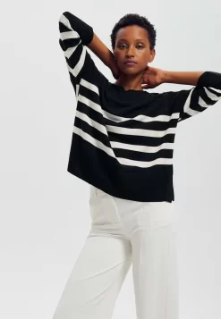 Marin Rayé - Pullover - Rayé Écru