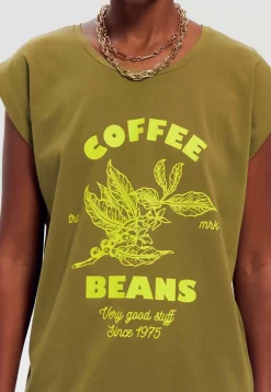 Col Rond - T-Shirt Imprimé - Imprimé Kaki -Promod 1fcee5a5d592490391cc57293a0dd93f scaled