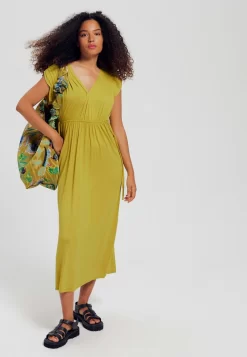 Robe En Jersey - Vert Anis