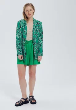 Taille Haute Uni - Short - Vert