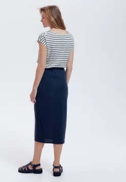 Détail - T-Shirt Basique - Rayé Noir -Promod 232ae52348bb459bbed289306bd69b0d scaled