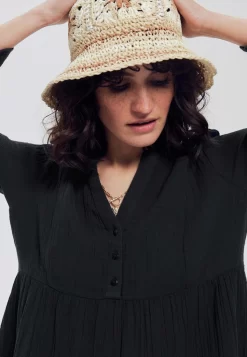 Thelma - Robe Chemise - Noir -Promod 2416b1c9a15c4255a2bcf5ebf91d31b6 scaled