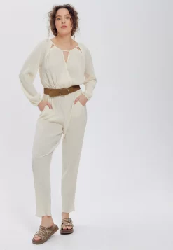 Plissée - Combinaison - Ecru