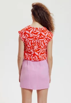 Unie - Blouse - Imprimé Corail -Promod 2965262b6e9748329ce8073db85e62a5 scaled