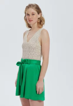 Taille Haute Uni - Short - Vert -Promod 31518347ad954c229632f30d8ed3c686 scaled