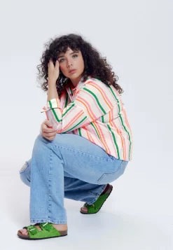 À Rayures Fluo - Chemisier - Rayures Multicolores -Promod 3b4991229d504dcdb6dc3e8e0e2a451b scaled