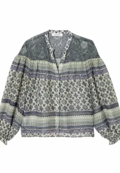 À Manches Ballon - Blouse - Imprimé Vert Émeraude -Promod 3b806c57408d4c5cbb18dabee48bf11b scaled