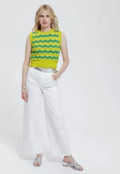 Sans Manches En - Pullover - Rayures Multicolores