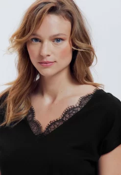 Détail - T-Shirt Basique - Noir -Promod 3e087d9d1c90430b9d6b2ab571b51fe3 scaled