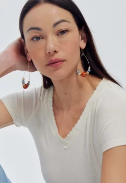 Col V - T-Shirt Basique - Ecru -Promod 467fdca54bfa4f34865dd4baf653260e scaled