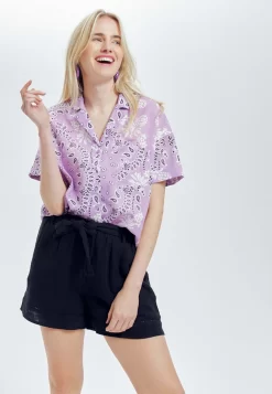 Taille Haute Uni - Short - Noir