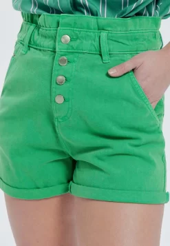 Taille Haute Paper Bag - Short - Vert -Promod 5b1dda81d78b48a7a6990490be2ff122 scaled