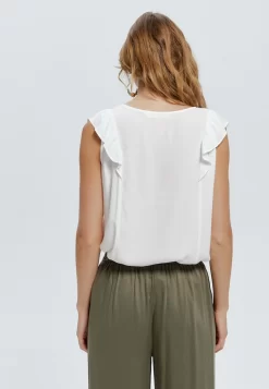 À Volants - Blouse - Ecru -Promod 6998570557e448df89ee695fc4e85c6a scaled