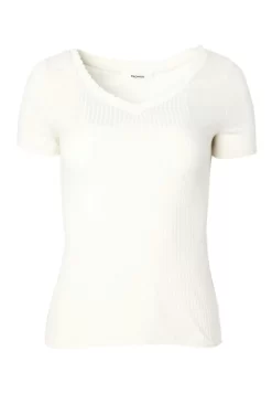 Col V - T-Shirt Basique - Ecru -Promod 6cddb9b7d5e34c358bd614f24897c3f8 scaled