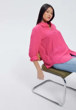 Longue Unie - Chemisier - Rose -Promod 716225abd14f422990dec72b0de76ef8 scaled