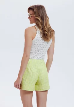 Tweedée Irisée - Short - Imprimé Vert -Promod 71c553a780d547119a1d2f4ec5c2b3c5 scaled