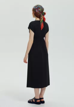 Mi-Longue - Robe En Jersey - Noir -Promod 820bddc452db4fb6bbef1857658b638e scaled