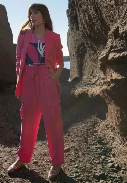 Taille Haute - Pantalon Cargo - Rose -Promod 892bdc77cfaf465e8103eda8f3064389 scaled