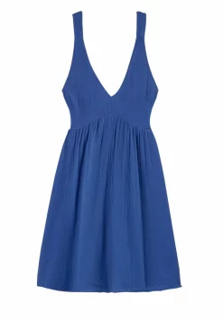 Dos Nu En Gaze De - Robe De Jour - Bleu -Promod 892e91d4f0014def80c051d632e273db scaled