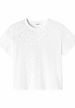 Motif Bandana - T-Shirt Imprimé - Ecru -Promod 9274687452b04ca4816987d86f8336b5 scaled