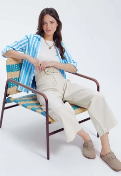 Chemisier - Rayé Écru -Promod 95f7ceb71f9647c9a1941313fef14790 scaled