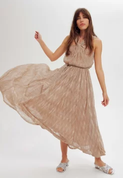 Irisée - Robe Longue - Beige