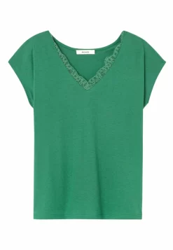 Détail - T-Shirt Basique - Vert Foncé -Promod a3a2a73659564faba6618ac8f251c0fb scaled