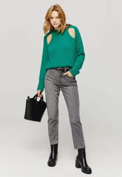 Pull Moelleux Cut Out - Pullover - Vert Clair -Promod a3e0290ce94c4812a53374b4dc46c9bd scaled
