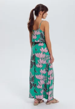 Bretelles Suzanne - Robe Longue - Imprimé Vert -Promod a401ee403fb2458db591600a0ababd11 scaled