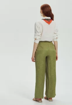 Large Zébré - Pantalon Classique - Vert Olive -Promod a5b46919dd954728863fc4d84146fad3 scaled