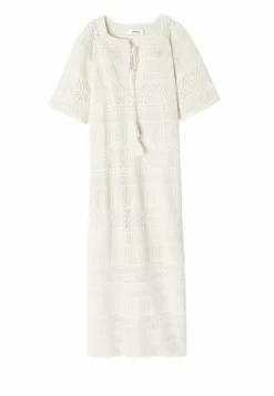 Robe En Maille Dentelle - Robe Pull - Ecru -Promod afec0da761ea4e00a30787f204df7b23 scaled