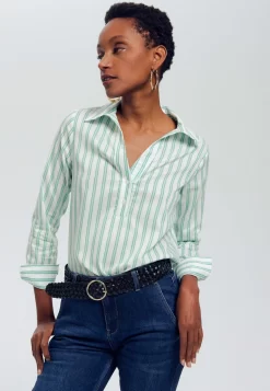 Légère - Blouse - Rayé Vert
