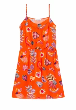 Bretelles Suzanne - Robe De Jour - Imprimé Orange -Promod b555ff37baaa422ea771918f164cf546 scaled