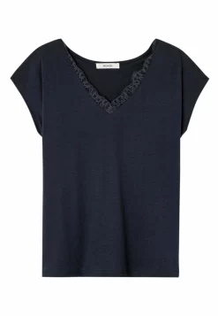 Détail - T-Shirt Basique - Marine -Promod c37b83b6cbfa4ce6bcaa0ce4277da2ed scaled