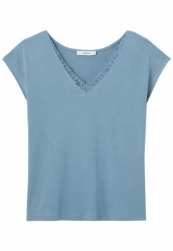 Détail - T-Shirt Basique - Gris Bleu -Promod cbd4b552dded4787a98a394a32554fcb scaled