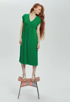Mi-Longue - Robe En Jersey - Vert -Promod cd136b3d8b944379bf6237859f7ddcae scaled