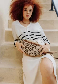 Gilet Col V Recto Verso - Gilet - Rayé Noir -Promod ce26b0d5215e499883bd859e7ed435ff scaled