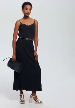 Bretelles Suzanne - Robe Longue - Noir