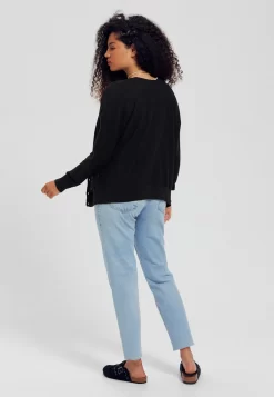 Gilet Col V Recto Verso - Gilet - Noir -Promod dd2f04e3fc5c45a1851843822bff6510 scaled