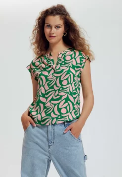 Unie - Blouse - Imprimé Vert