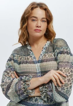 À Manches Ballon - Blouse - Imprimé Vert Émeraude -Promod e0636fe31b1e4e92a6dea60ec87e9d89 scaled