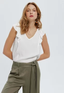 À Volants - Blouse - Ecru