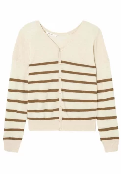 Gilet Col V Recto Verso - Gilet - Rayé Beige -Promod f23bef8aa0b34fdd9ef2ebb575ba2ab0 scaled