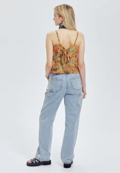 À Bretelles - Débardeur - Imprimé Corail -Promod f2f1df1f072e4bea88f34757243f1273 scaled