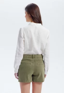 Short En Jean - Kaki -Promod f645861ce8644334b2c2f13df8a4185a scaled