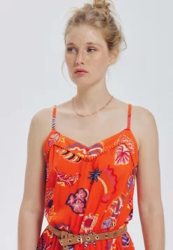 Bretelles Suzanne - Robe De Jour - Imprimé Orange -Promod fb50ca3a71f346a3bd4c850a5c59e216 scaled